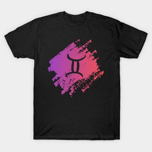 Gemini Watercolor Gradient T-Shirt by snapoutofit